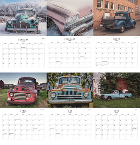 2025 Vintage Wheels Wall Calendar