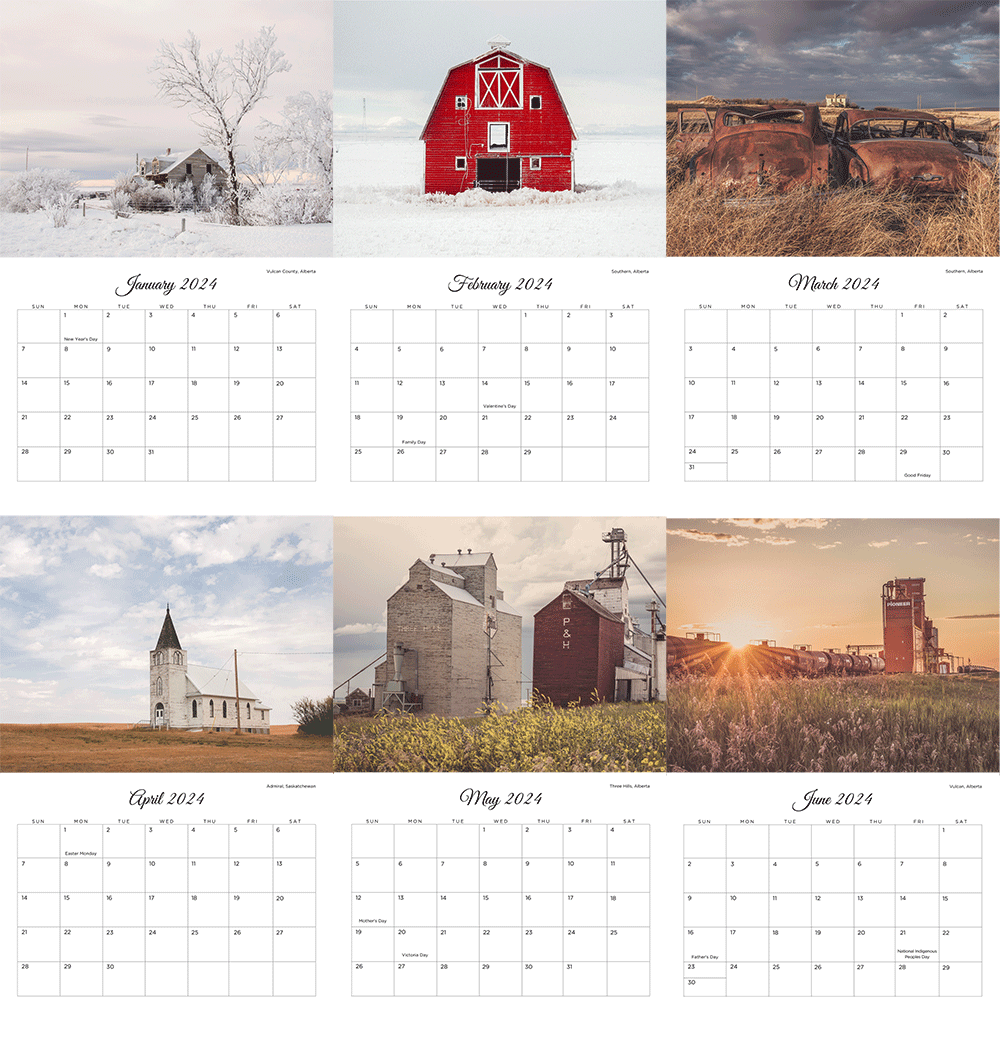 2024 Prairie Love Wall Calendar (Pre-order)