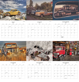 2025 Vintage Wheels Wall Calendar