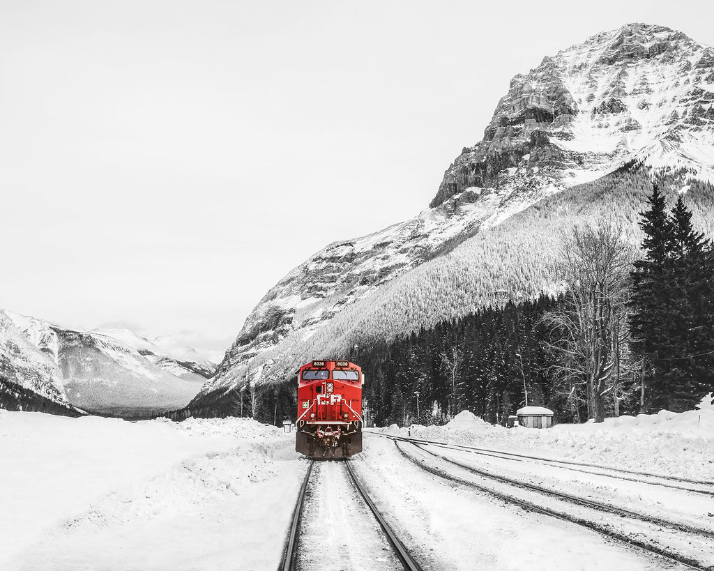 Steel & Stone: CP Rail Train at Mount Stephen