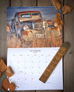 2025 Vintage Wheels Wall Calendar