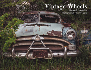 2026 Vintage Wheels Wall Calendar